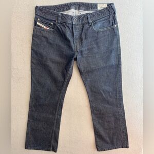 Diesel Zatiny Jeans 34x30 Men's Regular Bootcut Dark Blue Denim Pants